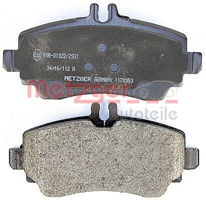 METZGER 1170353 Bremsbelagsatz, Scheibenbremse